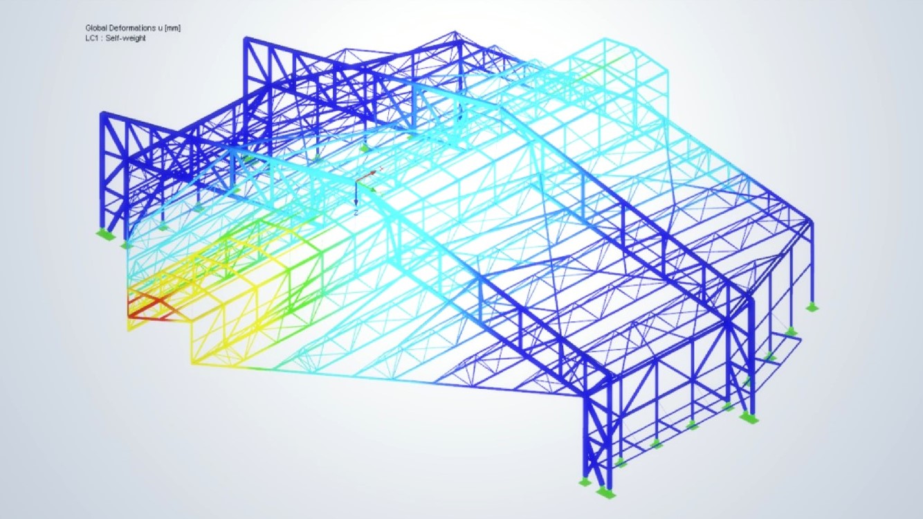 steel frame analysis